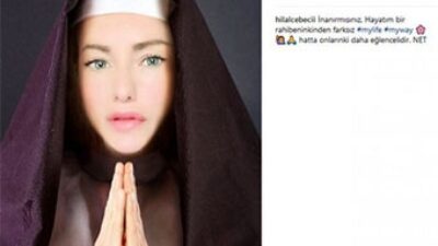 Hilal Cebeci rahibe olarak geri döndü