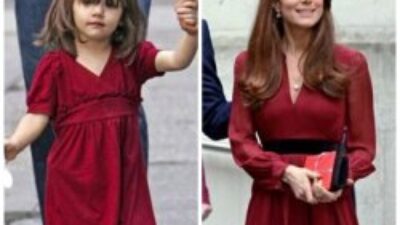 Suri Cruise ile Kate Middleton’ın stil benzerliği