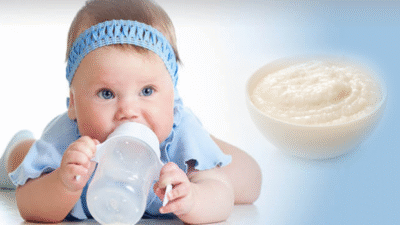 Bebekler için kolay pirinç unlu mama tanımı